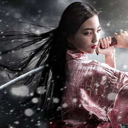 Пазл: Девушка с мечом