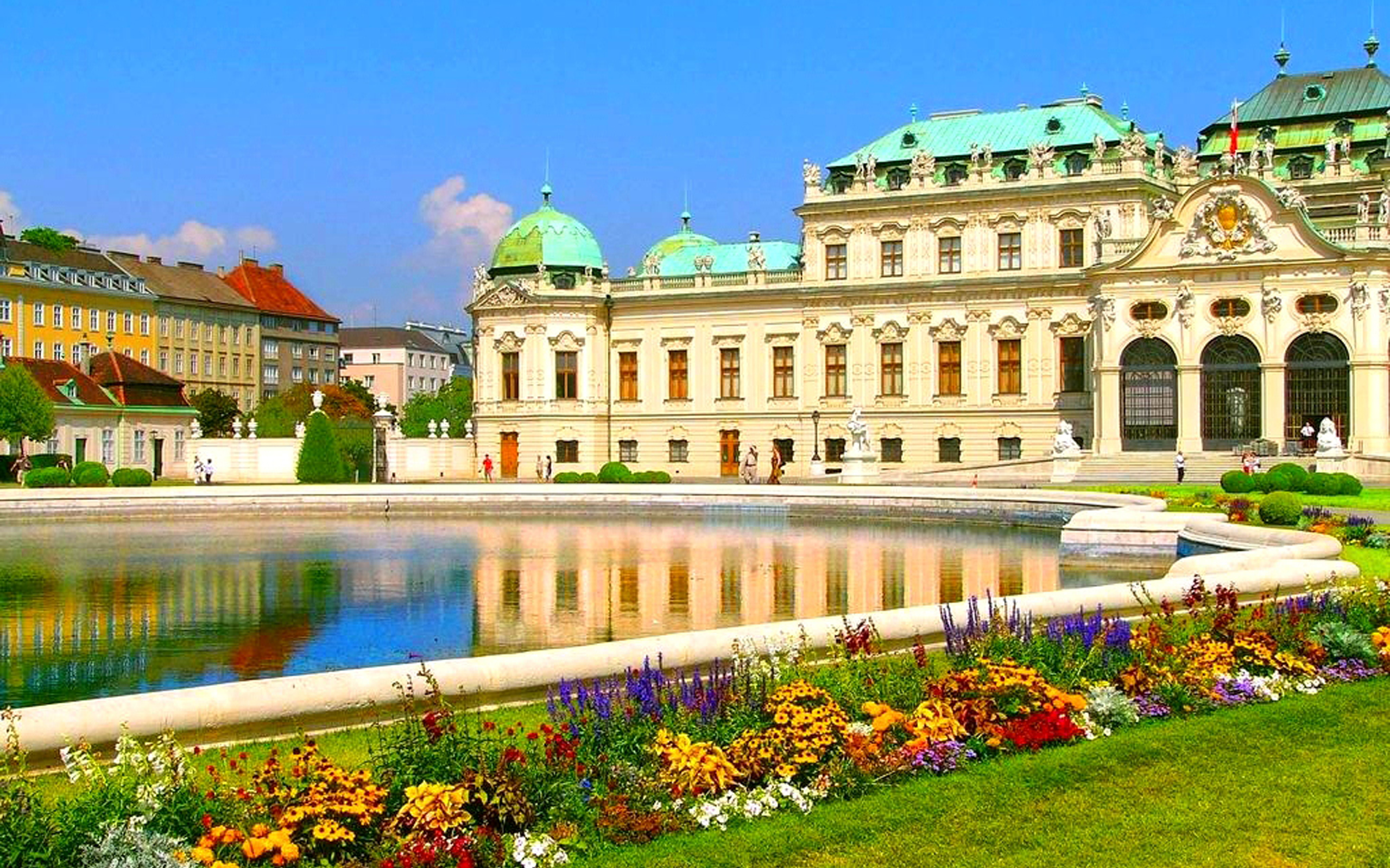 Центр австрии. Дворец Бельведер Австрия. Вена столица Австрии. Галерея Бельведер Вена. Вена столица Австрии дворец австрийских дворец.