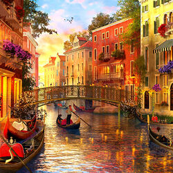 Пазл: Венецианский закат