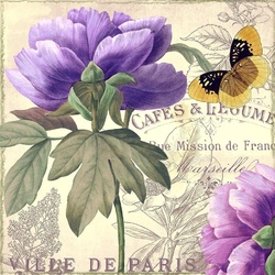 Пазл: Синий пион 