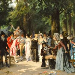 Пазл: Аристократы в парке