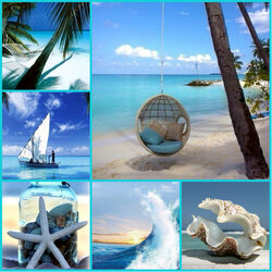Пазл: Морской коллаж