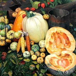 Пазл: Расколотая тыква