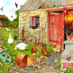 Пазл: Домашняя птица