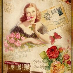 Пазл: Винтажная открытка