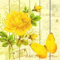 Пазл: Желтая роза 