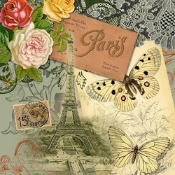 Пазл: Винтажная открытка 