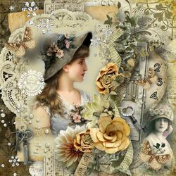 Пазл: Винтажная открытка 