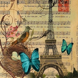 Пазл: Винтажная открытка 