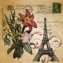 Пазл: Винтажная открытка 