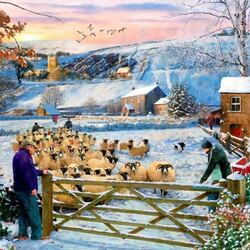 Пазл: Вернувшаяся отара