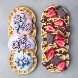 Пазл: Вафли на завтрак