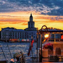 Пазл: Нева и вечер