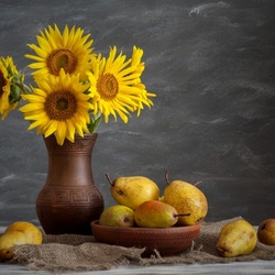 Пазл: Подсолнухи