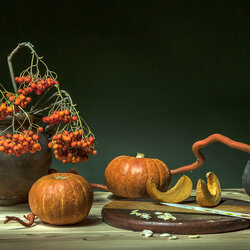 Пазл: Оранжевый натюрморт