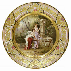 Пазл: Женские портреты на фарфоре