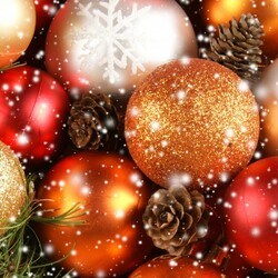Пазл: Елочные шары