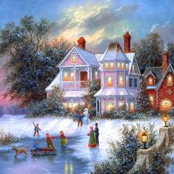 Пазл: Зимные игры