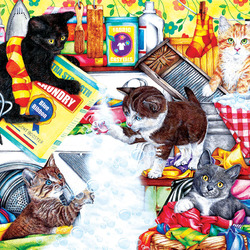 Пазл: Веселая стирка