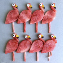 Пазл: Арбузные фламинго