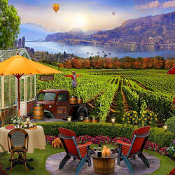 Пазл: Винная страна