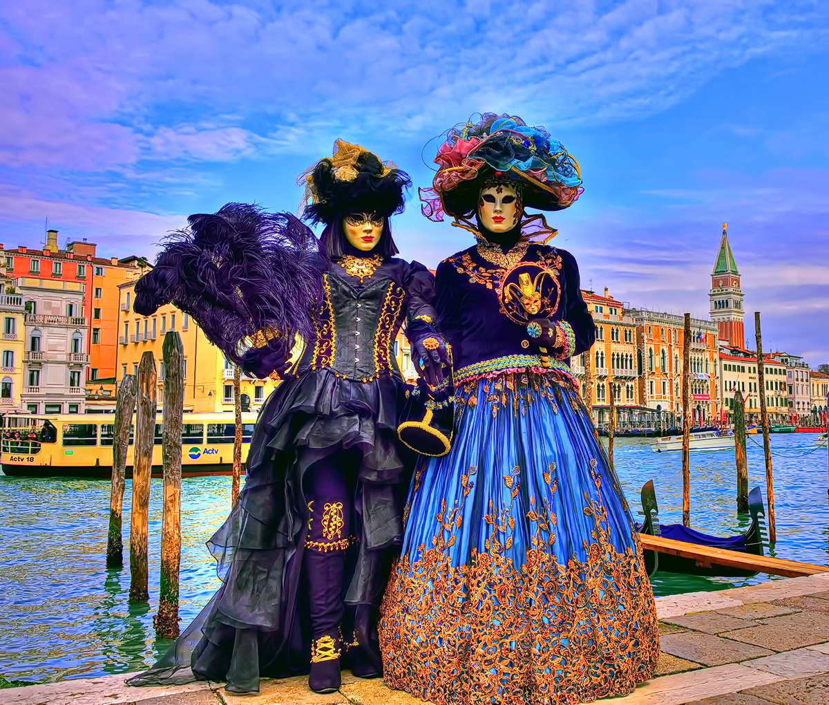 Италия Венецианский карнавал Марионетки