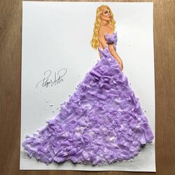 Пазл: Платье из свечей