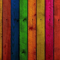 Пазл: Цветной забор