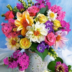 Пазл: Яркий букет