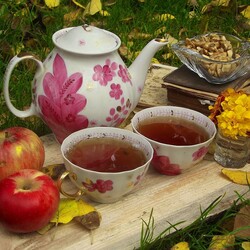 Пазл: Осеннее чаепитие 