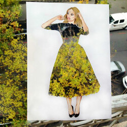 Пазл: Девочка-осень