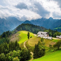 Пазл: Усадьба на горе