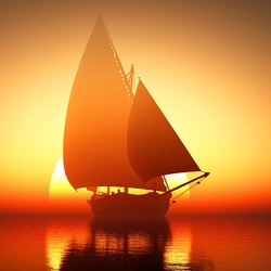 Пазл: Уходящее солнце