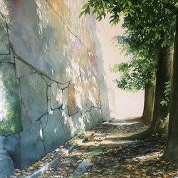 Пазл: Под деревьями