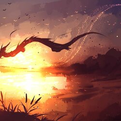 Пазл: Летящий дракон