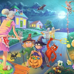 Пазл: Выпрашивание сладостей