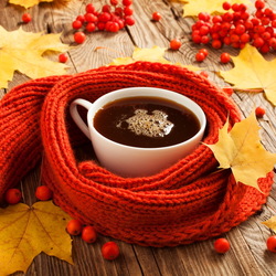 Пазл: Осенняя чашечка чая