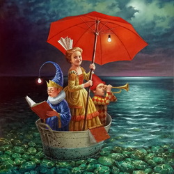 Пазл:  Три моряка Готэма 