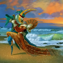 Пазл:  Танго на закате 