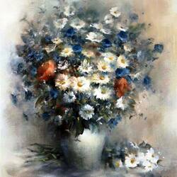 Пазл: Букет полевых цветов