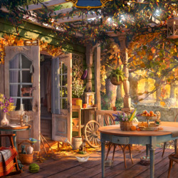 Пазл: Осенняя веранда