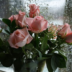 Пазл: Букет на подоконнике