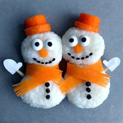 Пазл: Снеговички