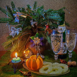 Пазл: Новогодний натюрморт