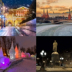 Пазл: Зимняя Москва