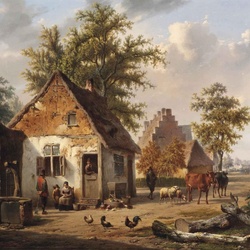 Пазл: Деревенская улица 