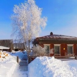 Пазл: Сибирское село