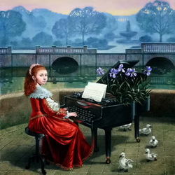 Пазл:  Танец маленьких лебедей 