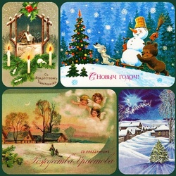 Пазл: Старинные открытки