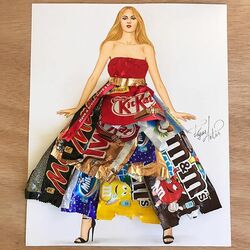 Пазл: Сделано из оберток от шоколада